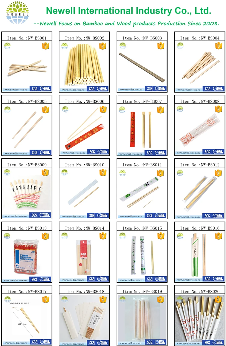 Newly specail colourful bulk customized chopstick with opp bag