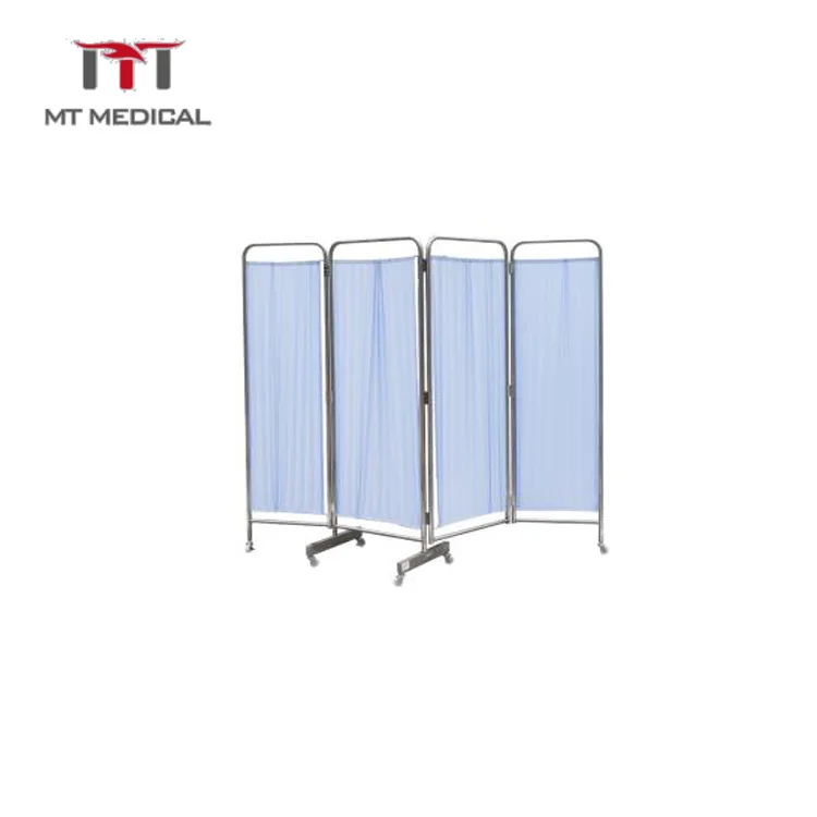 Stainless Steel Medical Hospital Cleaning Laundry One Bucket Three Shelves Moving Trolley Cart