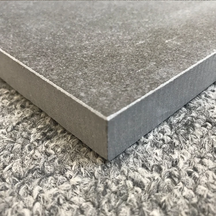 Heavy Duty Ceramic Tile Vitrified Dark Grey Outdoor Car Parking Rubber