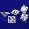 Diamond lab grown princess cut E white enhanced moissanite loose stone