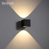 Classical outdoor waterproof IP65 wall lamp square cube aluminium decorative led wall light