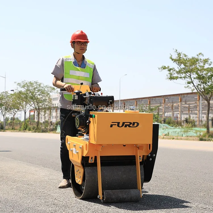 smooth drum road roller manual vibratory roller hand roller