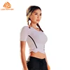 wholesale women quick dry slim fit gym workout running T shirts