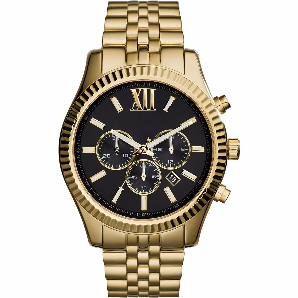 Oem Blue Face Chronograph Mens Gold Watch - Buy Roles Watches Men Gold ...