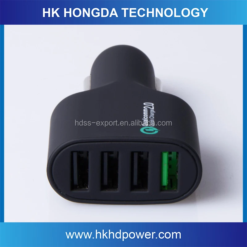 Wholesale 4 Usb Port Car Charger With QC2.0 Quick Charge For Mobile Phone