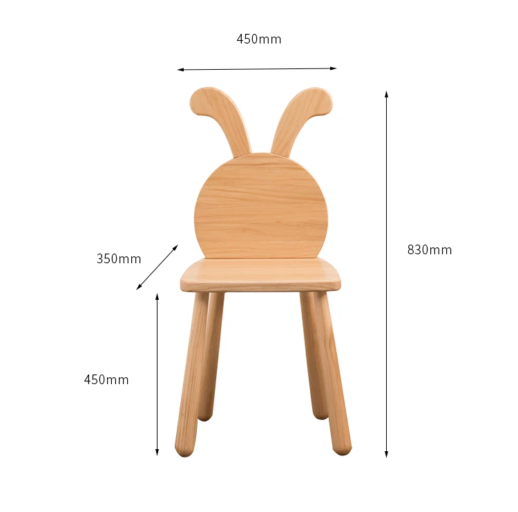 product-BoomDear Wood-Kids wooden living room foldable high baby Chair Solid Furniture Set-img-1