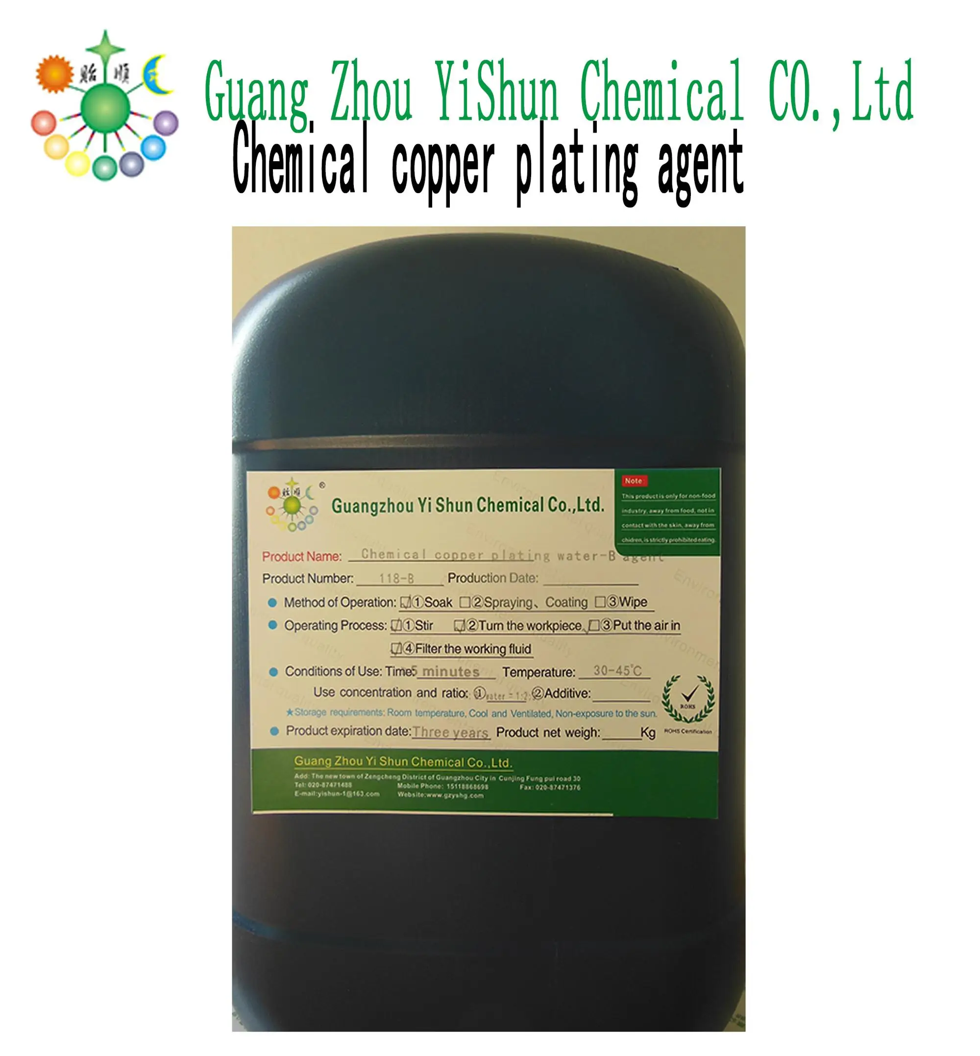 Universal Type Chemical Copper Plating Agent Electroless Copper Plating