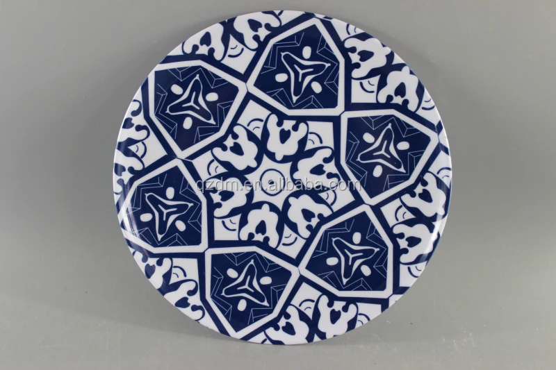 8inch Melamine flat base dinner plate & dishes