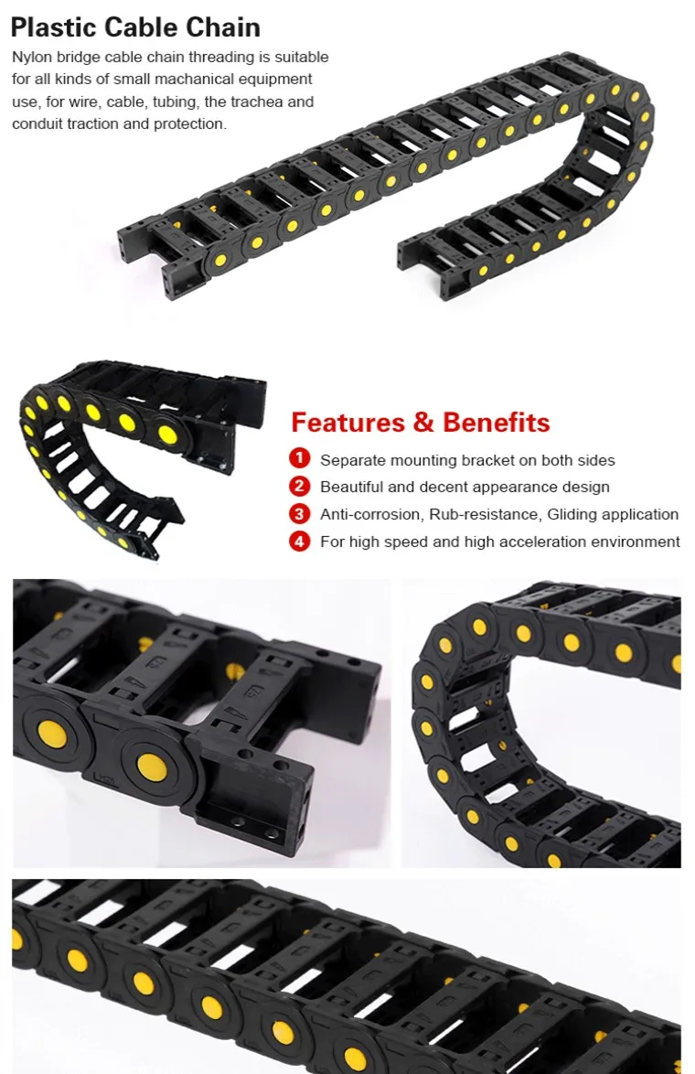 Customized Adjustable Cnc Flexible Cable Channel For Cnc Machinery