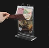 Wholesale acrylic table menu stand flip menu stand