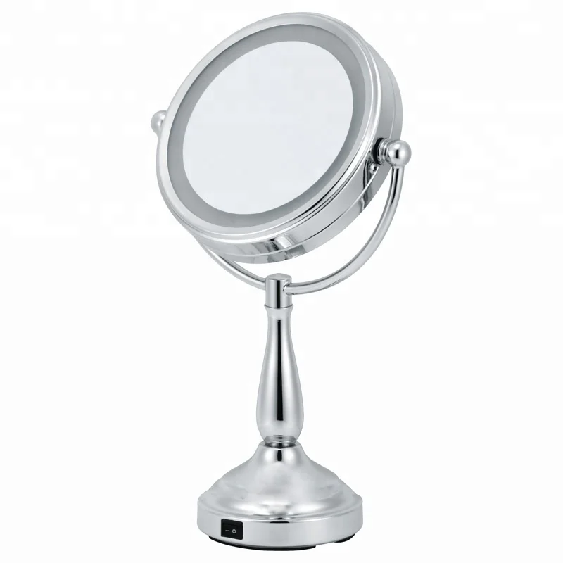 Elegant Design Led Light 30 X Magnifying Mirror With Light Tabletop ...