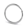 25mm Nickel Plated Steel Split Key Rings Round Edge Style Wholesale Keyring for DIY