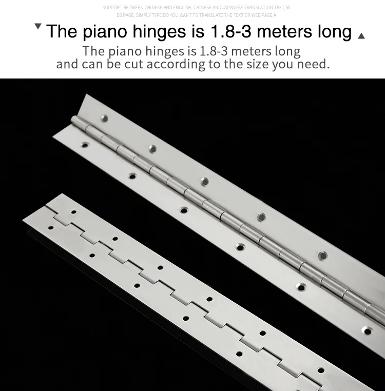 Wholesale Price Long Continuous Hinges Stainless Steel Piano Hinge