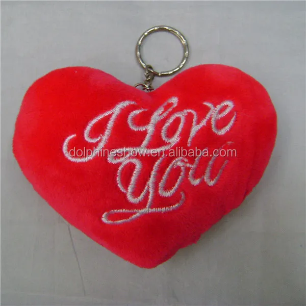 Personalized Heart Shaped Stuffed Toy Plush Keychain - Buy Stuffed Toy