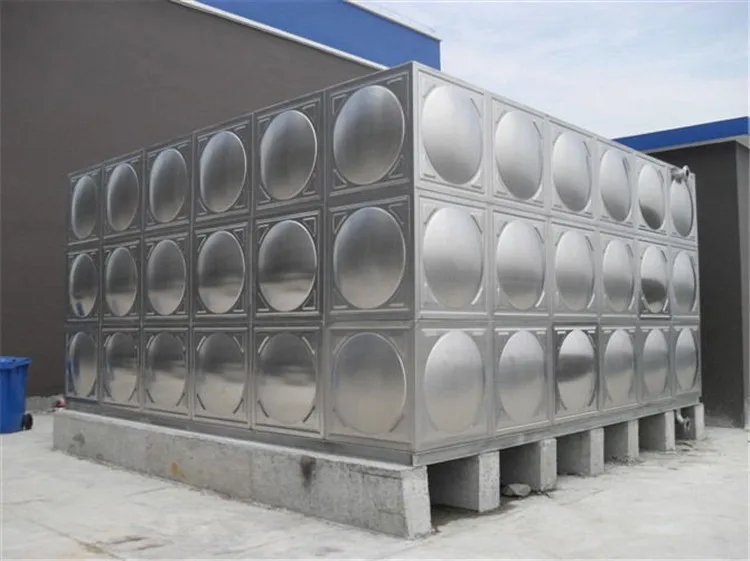 Square Type Stainless Steel Water Tank Modular Panels Ss304 Water Tank