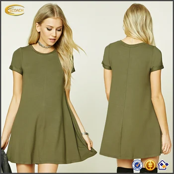 casual swing dress with sleeves