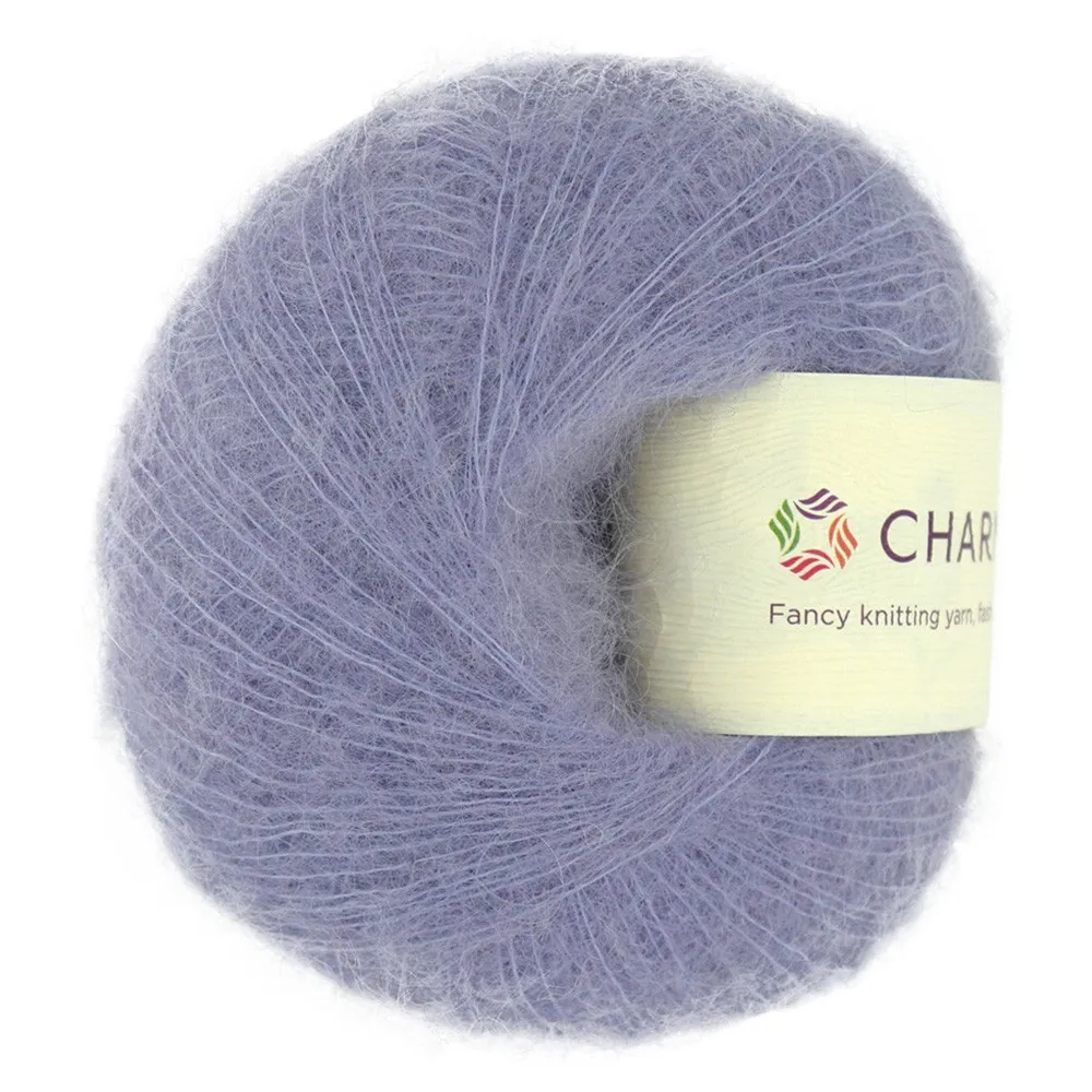 Charmkey Good Quality Hairy Mohair Blend Wool Yarn With Textile Yarn