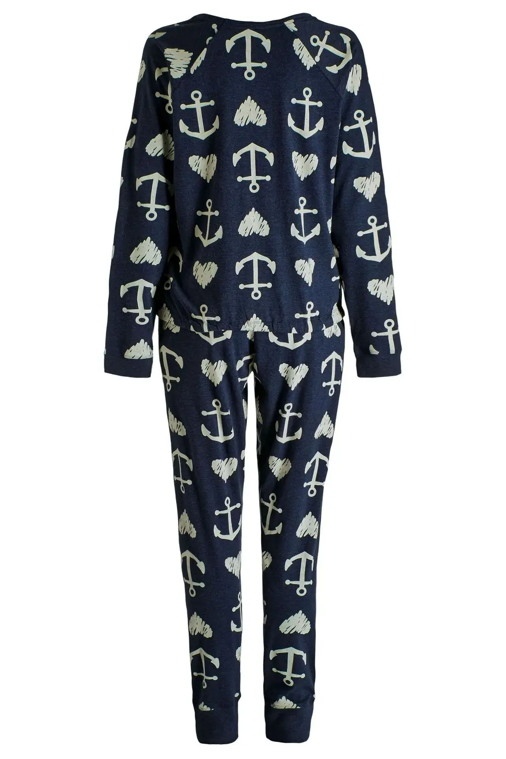 westchic navy basic striped pajamas