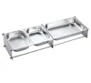 2018 New Style Customized Restaurant Kitchenware Stainless Steel Flatware And GN Pan Condiment Station
