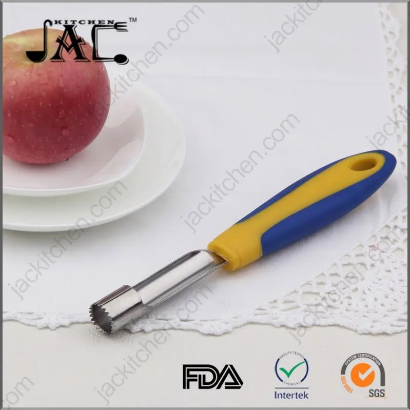 Handy Flexible Stainless Steel Tpr Pp Silicone Rubber Apple Shape Cooker With Gold Handle