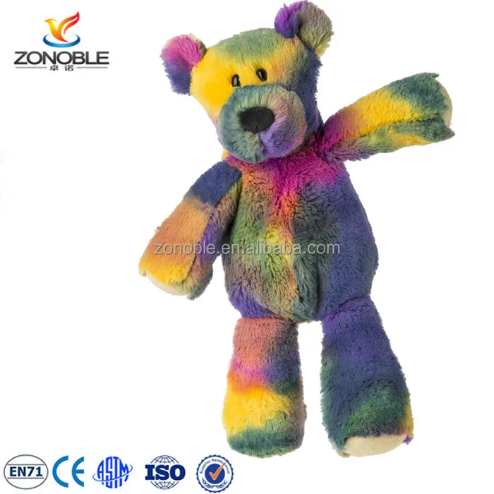 rainbow coloured teddy bear