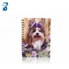 Hot sale custom spiral 3d lenticular notebook for promotion new item