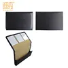 High grade solid pu leather folio car manual folder car document