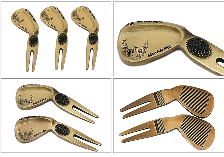 2020 Hot Sale Factory Custom Wedge Shaped Metal Golf Divot Tool Buy