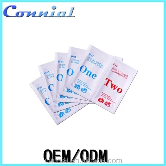 New arrival best design lens wipe, lens wet wipes, lens cleaning wipes