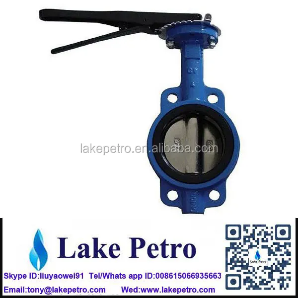 Butterfly valve Wafer type manual low temperature environment
