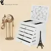 Small wooden gentlewomanly dresser top Jewelry living box storage