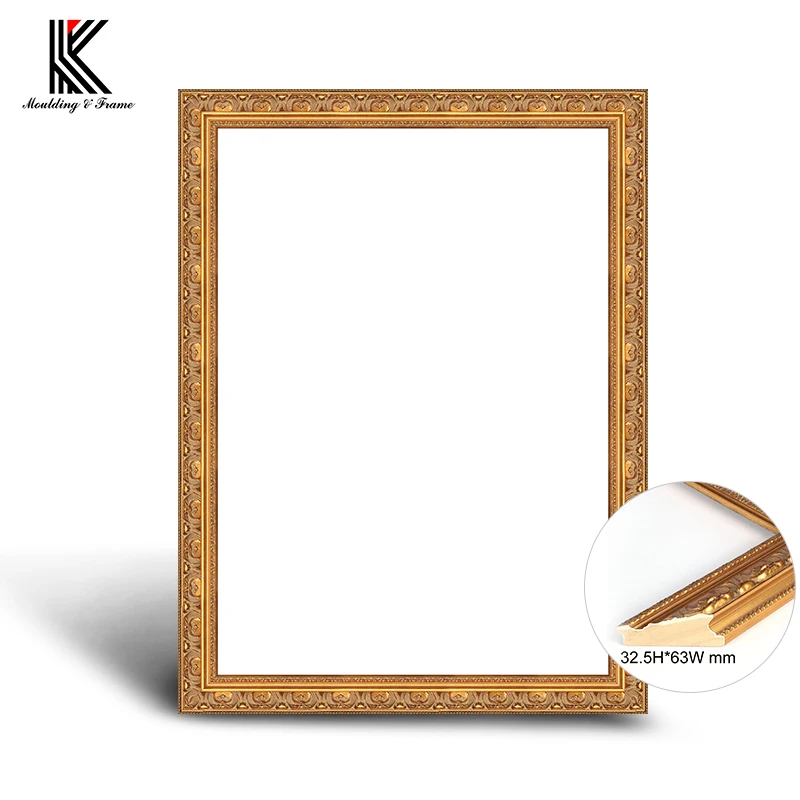 Manufacturers Hot Sale Canvas Picture Frames Wall Decorative Gold