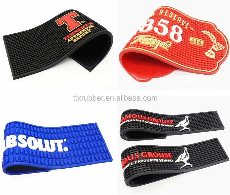 Personalized Rubber Bar Spill Mat Rubber Beer Drinking Bar Mat Printing