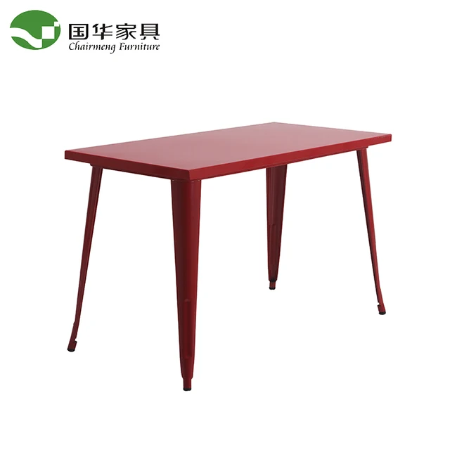Chinese products wholesale outdoor coating metal beer garden table for barbecue