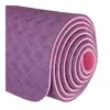 Dual Color Premium Cushion Mat Travel Non-slip High Density TPE Yoga Mat for Pilates,Burpee Core Exercises & Interval Training