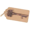 Key Bottle Openers with Tags & Twine - Antique Copper Vintage Skeleton Keys