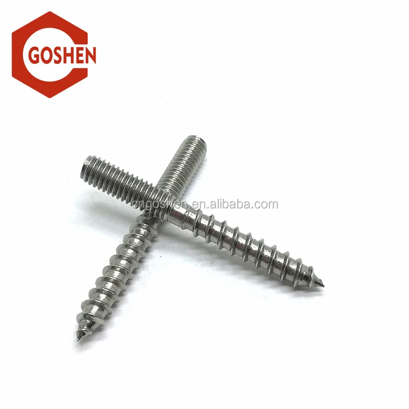 wood screw with threaded head