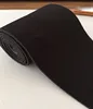 black wide elastic band double side plush soft waistband