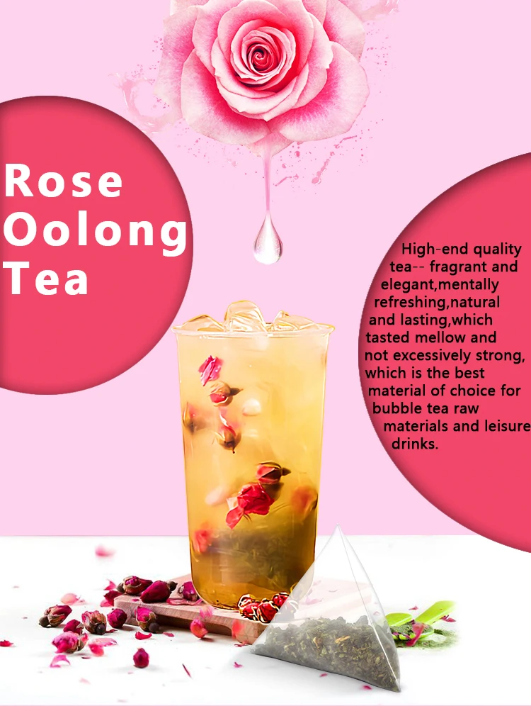 Taiwan Uk Organic Rose Oolong Tea Pearl Milk Bubble Tea Franchis Boba