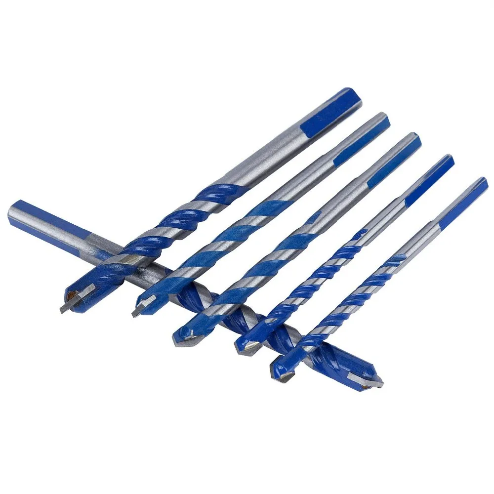 6piece Blue Multiconstruction Granite Carbide Tip Hammer Drill Bit Set Buy Granite Drill