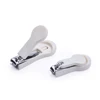 Two Size Safety Fashionable Carbon Steel White Nail Clipper with Plastic Cover