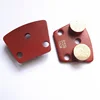 9mm 3 hole Terrazzo Diamond Magnetic Grinding Shoes with Double Button