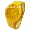 TM-2802 yellow round good quality SS.COM jelly watch 2013 made in china