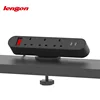 UK 3 ways electrical plugs sockets clamp on conference table socket with usb port