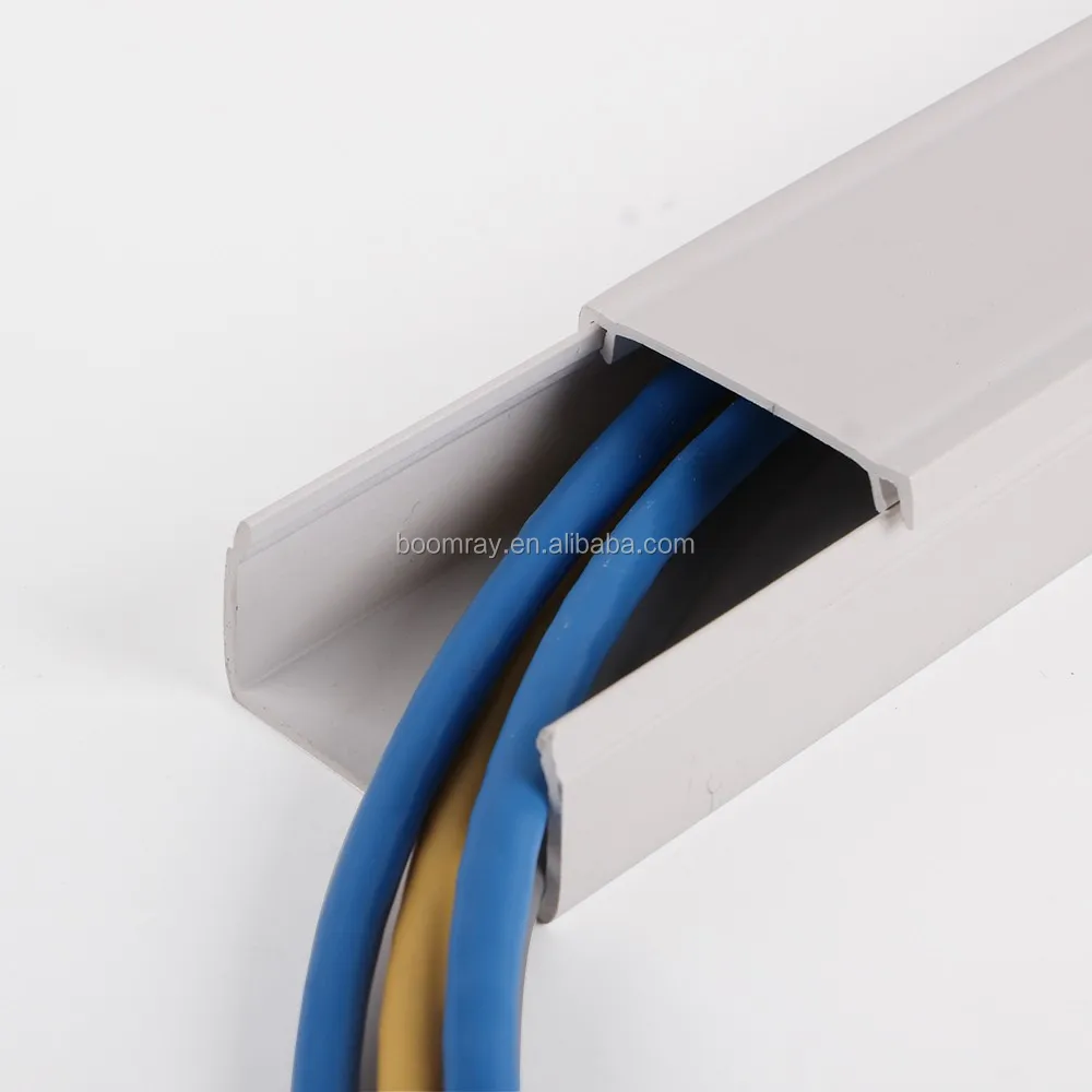 Latching Surface Solid Wall And Ceiling Raceway Solution Pvc Cable Trunking Size White Buy Pvc