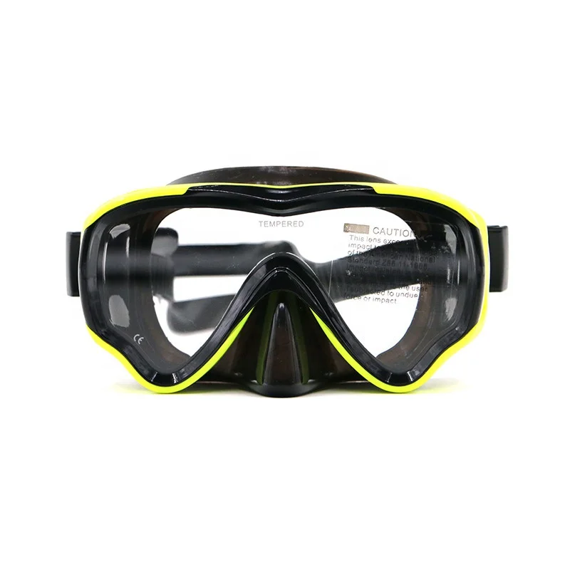underwater black silicone mask for swimming diving snorkeling