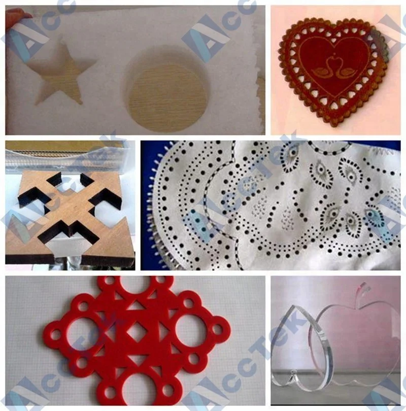AccTek cnc co2 laser AKJ1530H metal laser cutting machine with beijing reci laser tube
