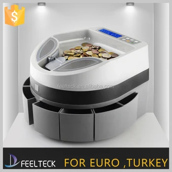 Automatic Digital Electronic Bank Coin Counting Sorter Machine Automatic Digital Electronic Bank Coin Counting Sorter Machine Commercial Euro Electric Change Sorting Counter