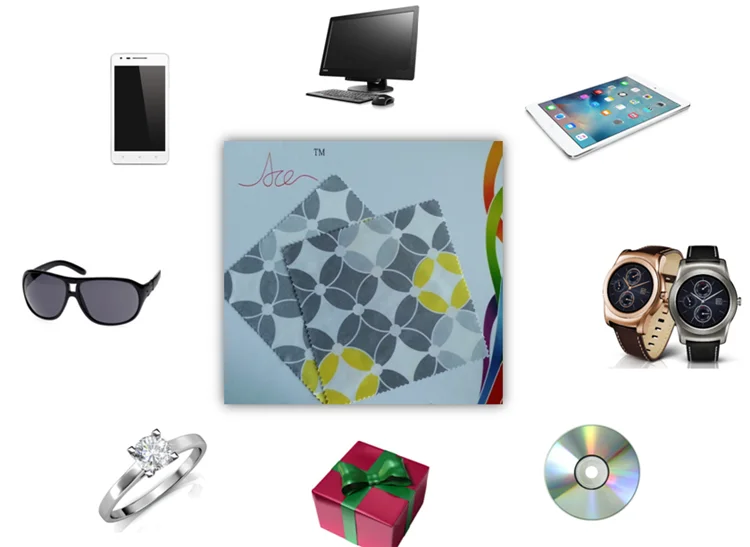 Microfiber sunglasses cleaning cloth