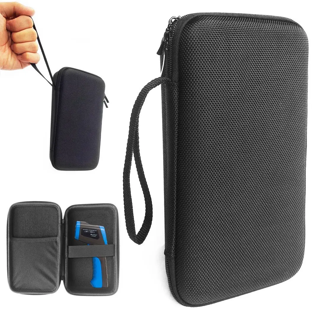 FitSand (TM) Travel Portable Zipper Carry Protective Hard Case Cover Box for Laser Infrared Thermometer, HOLDPEAK 981C Non-Contact Laser IR Temperature Gun